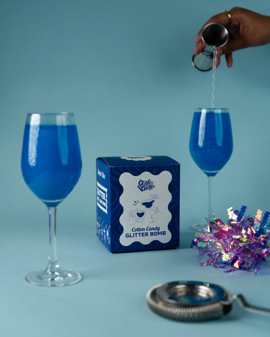Electric Blue Glitter Bomb