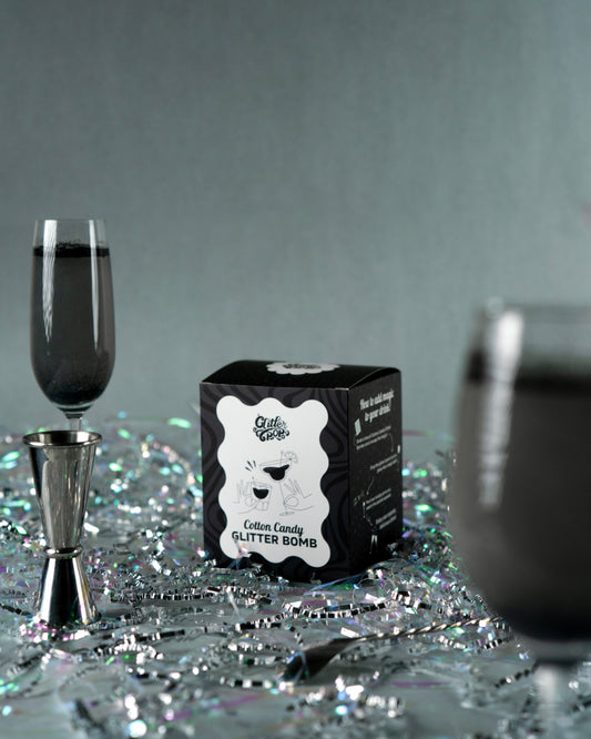 Midnight Black Glitter Bomb