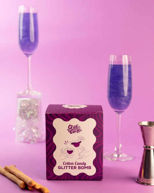 True Purple Glitter Bomb